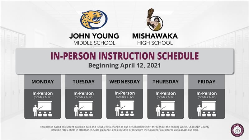 in-person instruction schedule 